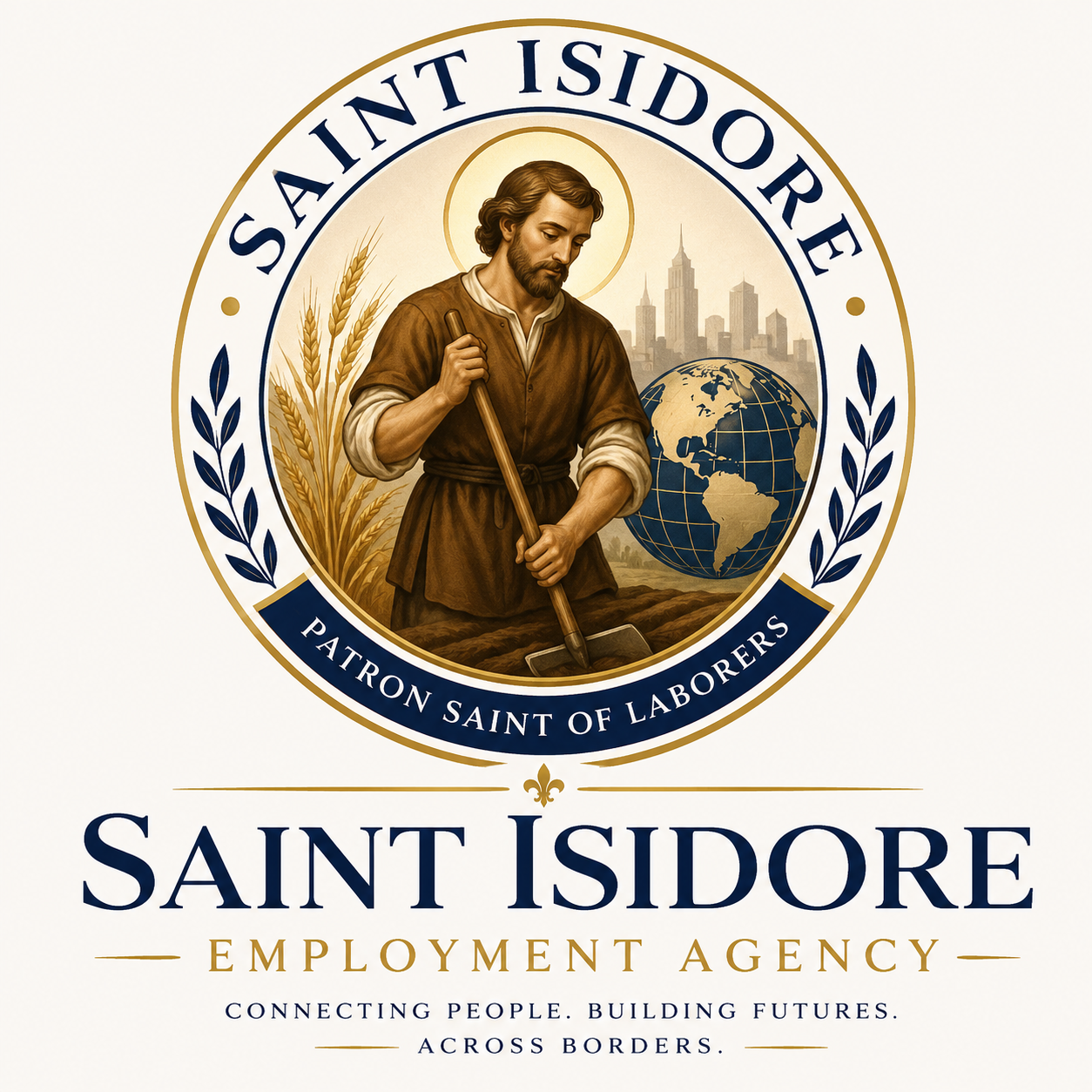 Business Name: Saint Isidore Employment Agency Tagline : Connecting Talent. Creating Opportunities Worldwide.